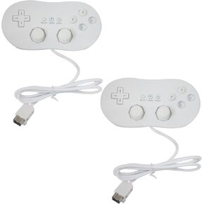 New 2x Wired Classic Controller for Nintendo Wii/Wii U Remote