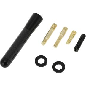 1 Set Universal AM/FM Signal Antenna Mount 3.1" Car Aerial Black