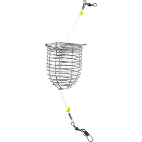 قفص طعم صيد الأسماك Drchoer Carp: 10 قطعة من الفولاذ المقاوم للصدأ Carp Rig Feeder - Catfish Bait حامل الصيد ملحق تلاعب