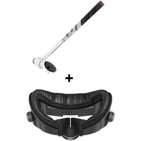 AMVR Golf Club Attachment and Upgraded Comfort Face Pad Compatible with Meta/Oculus Quest 3 Accessories