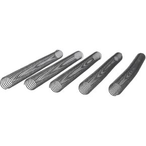 Spiral Binding Coils, Binding Coils 19mm Diameter 48 Loops 170 Sheet Capacity Metal 100Pcs 360 Degree Rotation for Documents (White)