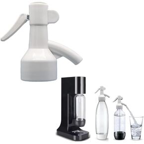 fizz saver soda bottle dispenser siphon sifon compatible with Sodastream bottles and other soda maker brands replacement cap(black)