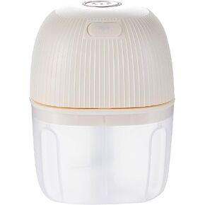 Electric Mini Garlic Chopper, 250ML Food Chopper Garlic Mincer USB, Vegetable Chopper, Onion Chopper, Portable Small Food Processor for Garlic, Ginger, Chili, Vegetables(cream)