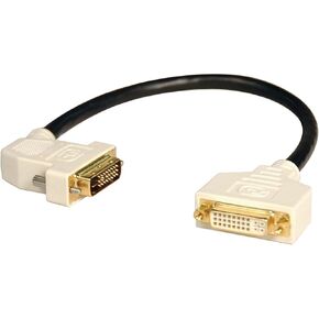TRIPP LITE DVI dual link extension cable DVI-d m/f w/45-degree left connector - NEW - Retail - P562-001-45L