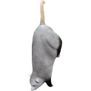 Real Wild Hanging Opossum 3D Archery Target - Premium Foam Construction, 26"x8"x8", Field Point & Broadhead Compatible, Tree Hanging Design for Backyard Practice