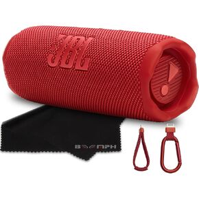 JBL Flip 7 Portable Bluetooth Speaker, IP68 Waterproof, Dustproof, Drop-Proof, PushLock System, AI Sound Boost, 16H Battery – Blue – Boomph's Comprehensive Ultimate Performance Cloth Solution