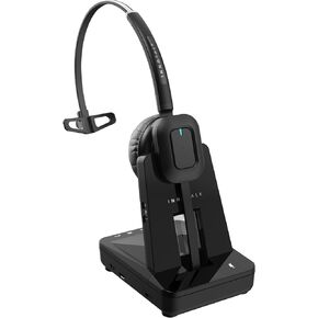 INNOTALK Wireless Headset Compatible with Polycom VVX150, VVX250, VVX350, VVX450, VVX500, VVX600, VVX1500 with an EHS Remote Answering Cable - Desk Office Phone Call Center Wireless Headset(Pioneer)