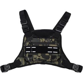 Camgo Tactical Outdoor Sports Chest Bag for Men ، Molle EDC Stest Chest Pack for Sports Running Prockut