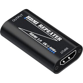 HDMI 2.0 مكرر 4K 60Hz HDMI الإشارة معززة الامتداد لا يوجد طاقة مطلوبة للتليفزيون/الكمبيوتر المحمول/PS4/DVD قابس وتشغيل