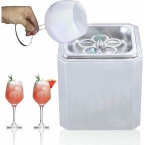 Stainless Steel Ice Cup Machine, Mini Cup Ice Machine with Neon Atmosphere Light, Efficiency: 6-8s/cup/Cup Freezing Temperature: -45℃/2 Freezing Methods, Used in Entertainment Venues