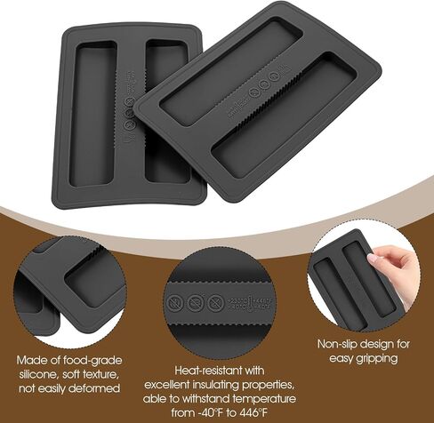 2Pcs Silicone Toaster Cover, 2 Slice Toaster Dust Covers Bread Machines Dustproof Lid Bread Maker Appliance Accessories for Breads Sandwich Machine(Gray) in Saudi Arabia