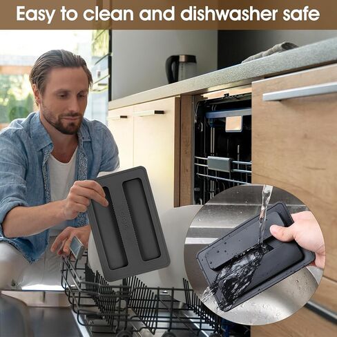 2Pcs Silicone Toaster Cover, 2 Slice Toaster Dust Covers Bread Machines Dustproof Lid Bread Maker Appliance Accessories for Breads Sandwich Machine(Gray) in Saudi Arabia