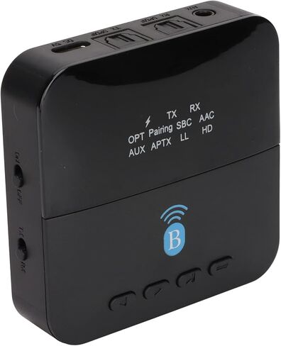 Septpenta Wireless Bluetooth Adapter 5.0 جهاز استقبال الصوت ، 2 في 1 مستقبل مرسل لاسلكي ، محول الصوت اللاسلكي HIFI للسماعات السلكية Bluetooth in Saudi Arabia