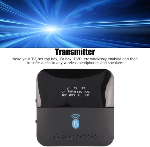 Septpenta Wireless Bluetooth Adapter 5.0 جهاز استقبال الصوت ، 2 في 1 مستقبل مرسل لاسلكي ، محول الصوت اللاسلكي HIFI للسماعات السلكية Bluetooth in Saudi Arabia