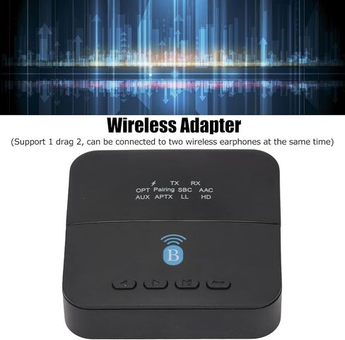 Septpenta Wireless Bluetooth Adapter 5.0 جهاز استقبال الصوت ، 2 في 1 مستقبل مرسل لاسلكي ، محول الصوت اللاسلكي HIFI للسماعات السلكية Bluetooth in Saudi Arabia
