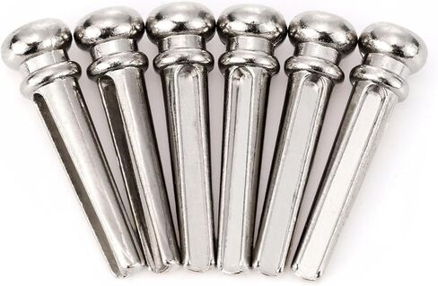 6PCS Acoustic Guitar Bridge Pins Metal Guitar Brass String Nail Pins in Saudi Arabia