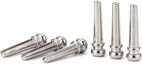 6PCS Acoustic Guitar Bridge Pins Metal Guitar Brass String Nail Pins in Saudi Arabia