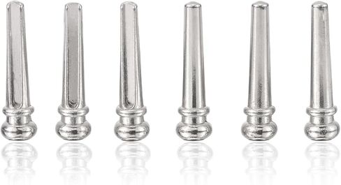 6PCS Acoustic Guitar Bridge Pins Metal Guitar Brass String Nail Pins in Saudi Arabia