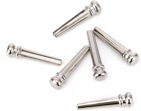 6PCS Acoustic Guitar Bridge Pins Metal Guitar Brass String Nail Pins in Saudi Arabia