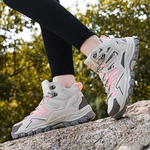 Women's Hiking Shoes, Outdoor Hiking Boots, Breathable Mesh Lining, TPR Outsole, EVA Insole in Saudi Arabia