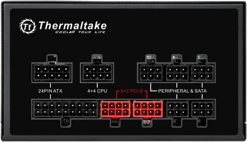 Thermaltake Toughpower SFX 1000W 80Plus Platinum ATX 3.1 Standard Power Supply; 600W 12V-2x6 Connector Included; Full Modular; 90mm FDB Fan; PS-STP-1000FNFAPU-1; 7 Year Warranty in Kuwait