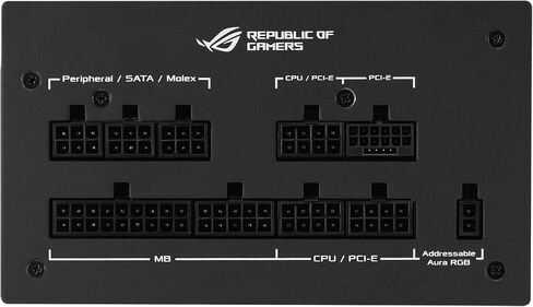 ASUS ROG STRIX 1000W Platinum (مصدر طاقة وحدات تمامًا ، 80 Plus Platinum Certified ، ATX 3.1 ، Cybenetics Lambda A+، Gan Mosfet ، استقرار الجهد الذكي في GPU ، ضمان 10 سنوات) in Saudi Arabia