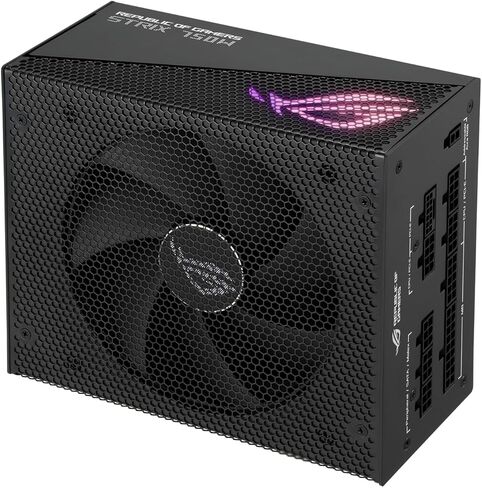 ASUS ROG STRIX 1000W Platinum (مصدر طاقة وحدات تمامًا ، 80 Plus Platinum Certified ، ATX 3.1 ، Cybenetics Lambda A+، Gan Mosfet ، استقرار الجهد الذكي في GPU ، ضمان 10 سنوات) in Saudi Arabia