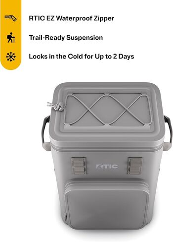 RTIC Ultra-Tough Backpack Cooler, Insulated, Waterproof, Leak Proof, Portable Floating Bag for Beverage, Drink, Lunch, Outdoor, Beach, Car, Camping, Picnic, Fishing, Boat in Saudi Arabia