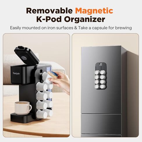 صانع القهوة الساخن والمثلج مع منظم K-Pod Magnetic (قرون غير مدرجة) ، ومتاجر 10 قرون ، و 4-5 أكياس لصنع القهوة ومرر خدمة واحدة للخدمة K للكوب والأراضي ، ودبابات المياه القابلة للإزالة 40 أوقية ، والأسود in Kuwait