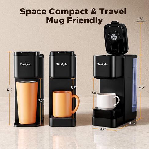 صانع القهوة الساخن والمثلج مع منظم K-Pod Magnetic (قرون غير مدرجة) ، ومتاجر 10 قرون ، و 4-5 أكياس لصنع القهوة ومرر خدمة واحدة للخدمة K للكوب والأراضي ، ودبابات المياه القابلة للإزالة 40 أوقية ، والأسود in Kuwait