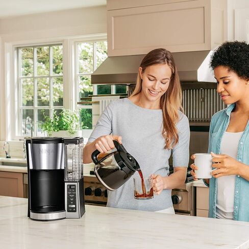 Ninja 12-Cup Programmable Brewer CE251 Coffee Maker, 60 oz, Black/Stainless Steel (Renewed) in Saudi Arabia