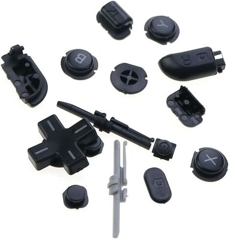 Replacement Full Buttons Set ABXY L R ZL ZR D-pad Home Power Buttons for Nintendo New 3DS XL LL Console Buttons (Black) in Saudi Arabia