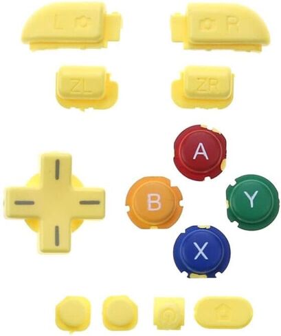 Replacement Full Buttons Set ABXY L R ZL ZR D-pad Home Power Buttons for Nintendo New 3DS XL LL Console Buttons (Black) in Saudi Arabia