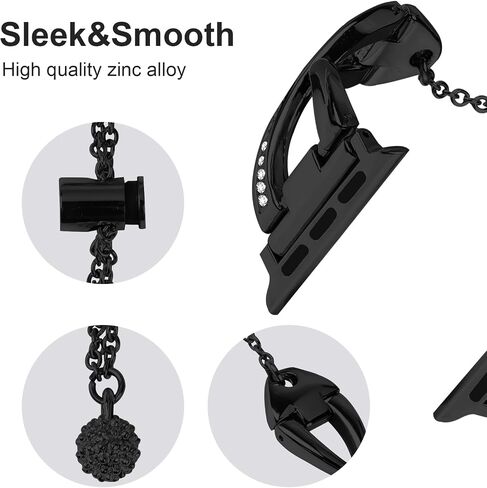 بالنسبة إلى Apple Watch 38mm 40mm 41mm 42mm 44mm 45 مم 46 مم ، نطاقات سحر بديلة باس باستيك مع حالة وقائية للنساء in Kuwait