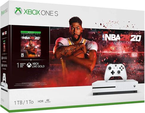 Xbox One S 1TB Console - NBA 2K20 Bundle [video game] (Renewed) in Saudi Arabia