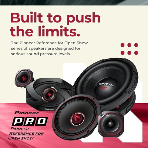 Pioneer TS-W3020PRO, Car Audio Speakers, Full Range, Clear Sound Quality, Easy Installation and Enhanced Bass Response, 12" Speakers in Saudi Arabia
