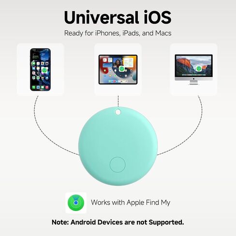 علامات الهواء الذكية Elexa 2025 لـ Apple Find My ، 5 حزمة مقاومة للماء للمفاتيح للمفاتيح ، الأمتعة ، المحفظة ، مكتشف مفتاح iOS مع بطارية قابلة للاستبدال ، هدايا عيد ميلاد المعكرون in Kuwait