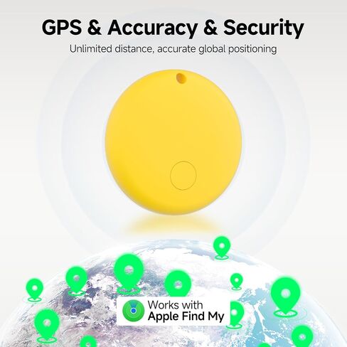 علامات الهواء الذكية Elexa 2025 لـ Apple Find My ، 5 حزمة مقاومة للماء للمفاتيح للمفاتيح ، الأمتعة ، المحفظة ، مكتشف مفتاح iOS مع بطارية قابلة للاستبدال ، هدايا عيد ميلاد المعكرون in Kuwait