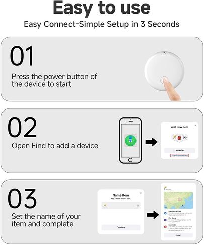 علامات الهواء الذكية Elexa 2025 لـ Apple Find My ، 5 حزمة مقاومة للماء للمفاتيح للمفاتيح ، الأمتعة ، المحفظة ، مكتشف مفتاح iOS مع بطارية قابلة للاستبدال ، هدايا عيد ميلاد المعكرون in Kuwait