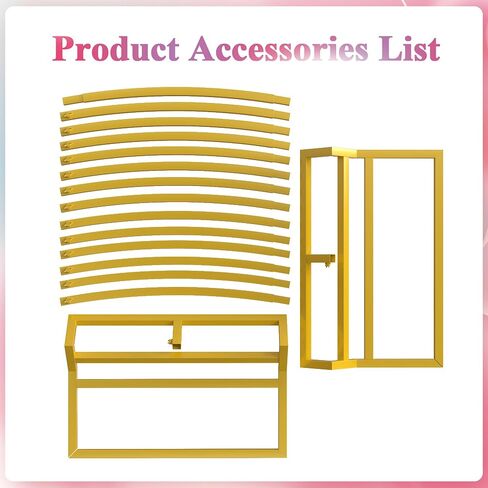 Fomcet 8FT Gold Round Backdrop Stand Circle Balloon Arch Frame Large Metal Wedding Arch for Anniversary Birthday Party Valentine Ceremony Wedding Decorations Thickened Square Tubes in Saudi Arabia