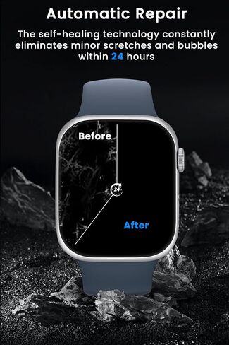 6 Pack Screen Protector for Apple Watch Series 9 8 7 41mm Smartwatch, Self-Healing Flexible TPU Film with Installation Kit, Anti-Scratch HD Clear Soft Film for iWatch 6 5 4 SE SE2nd 40mm in Saudi Arabia