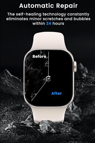 6 Pack Screen Protector for Apple Watch Series 9 8 7 45mm Smartwatch, Self-Healing Flexible TPU Film with Installation Kit, Anti-Scratch HD Clear Soft Film for iWatch 6 5 4 SE SE2nd 44mm in Saudi Arabia