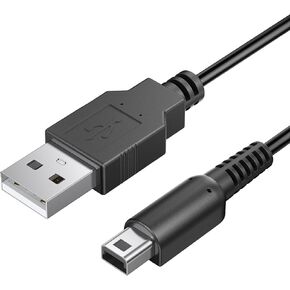 كابل شحن Tobfit لـ Nintendo 3DS ، كابل شاحن USB لـ Nintendo New 3DS XL/3DS XL/2DS/NEW 2DS XL/DS/DSI/DSI XL (120 سم)