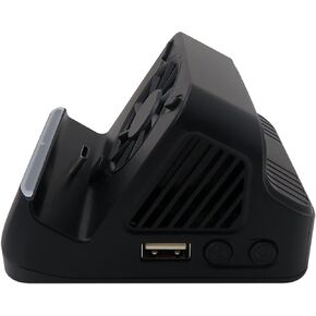 2025 Switch Docking Station Charging Dock Fit for Nintend Switch, 4K HDMI Adapter, 3 USB Ports, Cooling Fan, and Compact Design, Black,Updated by BSDLIET