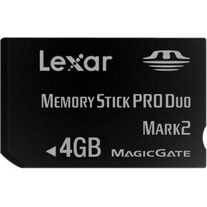Lexar Platinum II 4GB Memory Stick Pro Duo Flash Memory Card LMSPD4GBBSBNA