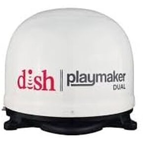 WinegardPL-8000 Dish Playmaker Dual Automatic Satellite System – White – Supports Two TVs – Compact Design – Free Limited Warranty