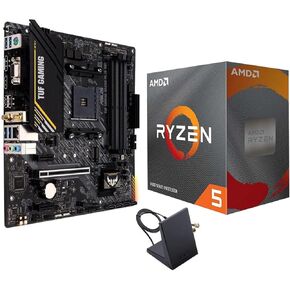 Micro Center AMD Ryzen 5 5500 معالج سطح المكتب مع ASUS PRIME B450M-A II AMD AM4 Micro ATX Mother