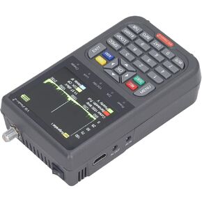 EVGATSAUTO Digital Satellite Finder Practical Signal for Correct Satellite Installation DVB S2X S for Home Use ABS Grey