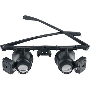 Lens LED Light Inspection Maintenance Stamp and Jewelry Appraisal Eyeglass Magnifying Glass
