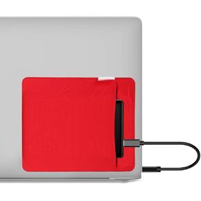 RIVEENY Portable External Hard Drive Organizer, Pouch Holder for Computer Accessories, SSD Solid State Drive, Pocket Pouch for Laptop with Reusable Adhesive